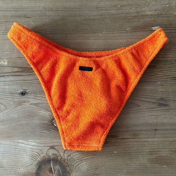 TRIANGL BOTTOM ONLY POPPY ORANGE TERRY NO BAG NEW - Picture 5 of 7